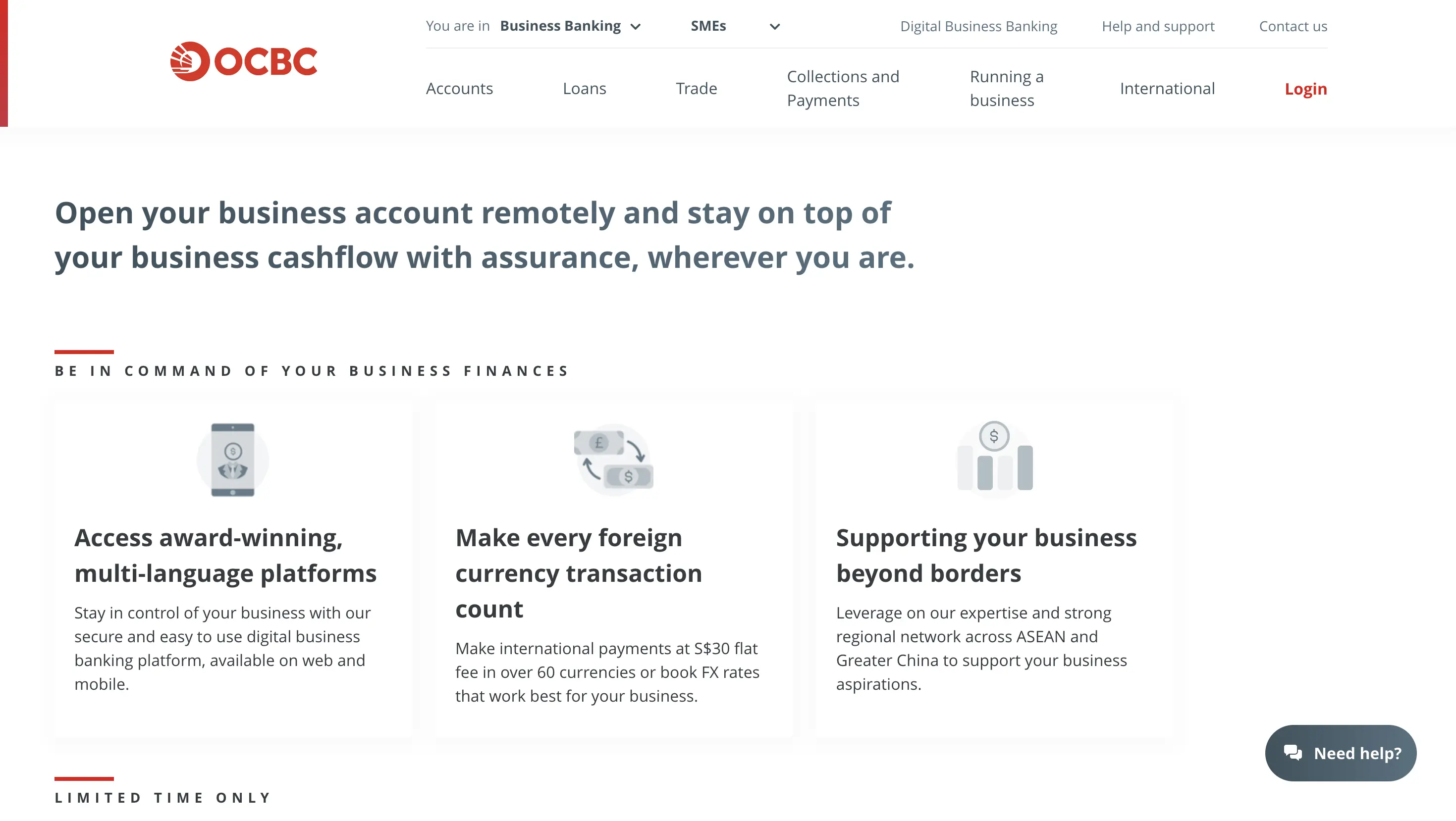 Bank account opening with OCBC Singapore for the Cayman Islands companies